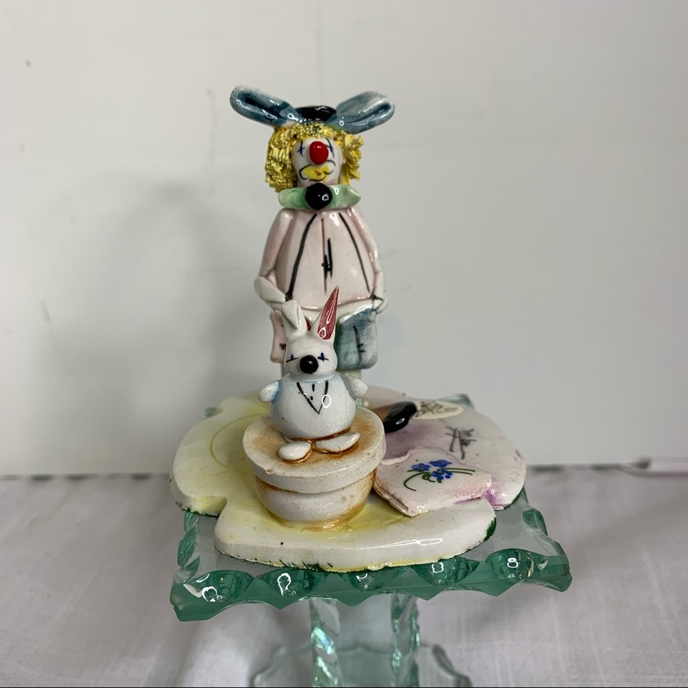 ZAMPIVA HandMade Pottery Clown w/Spaghetti Hair